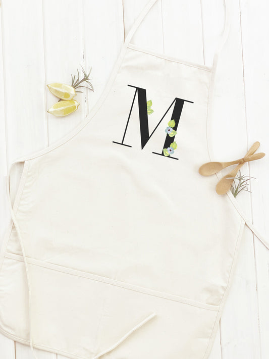 Watercolor Monogram - Women's Apron