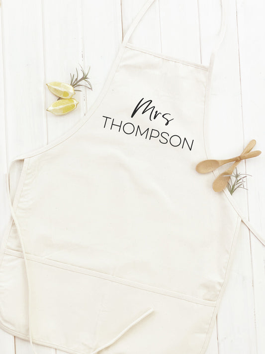 Mrs. - Personalized Women's Apron