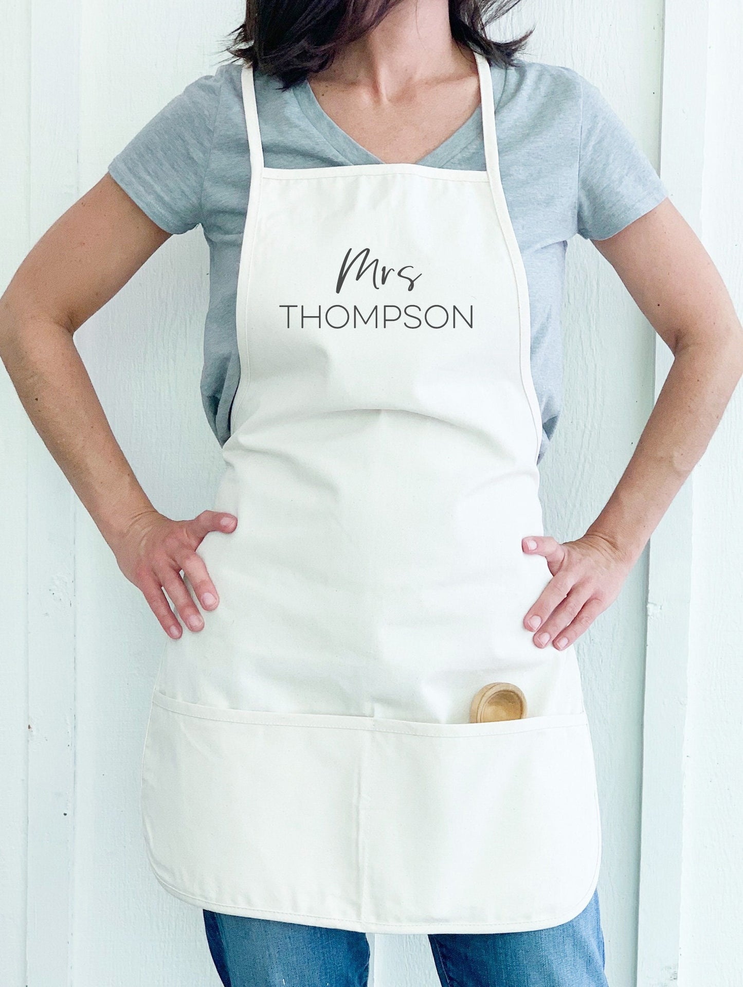 Mrs. - Personalized Women's Apron