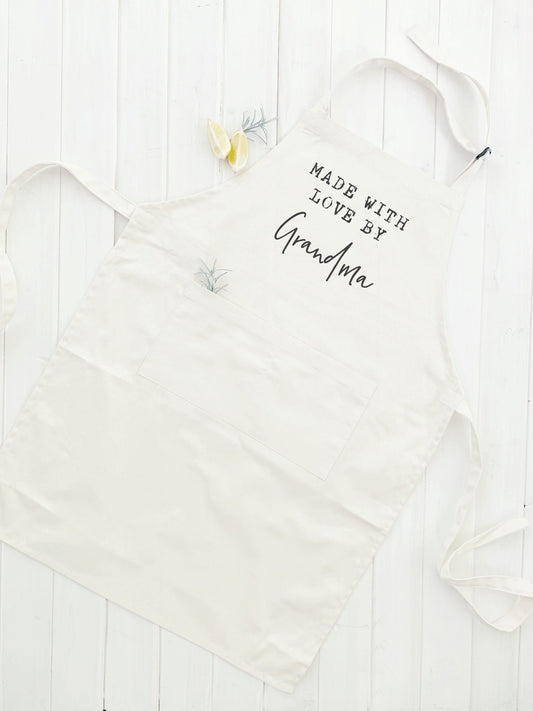 Made with Love by - Personalized Women's Apron