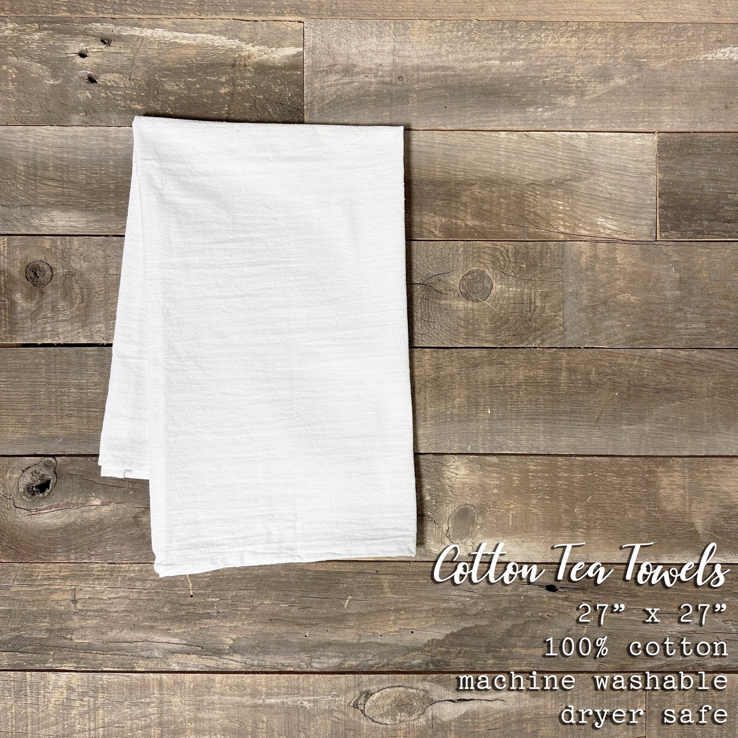 Oh Happy Day w/ Date - Personalized Cotton Tea Towel